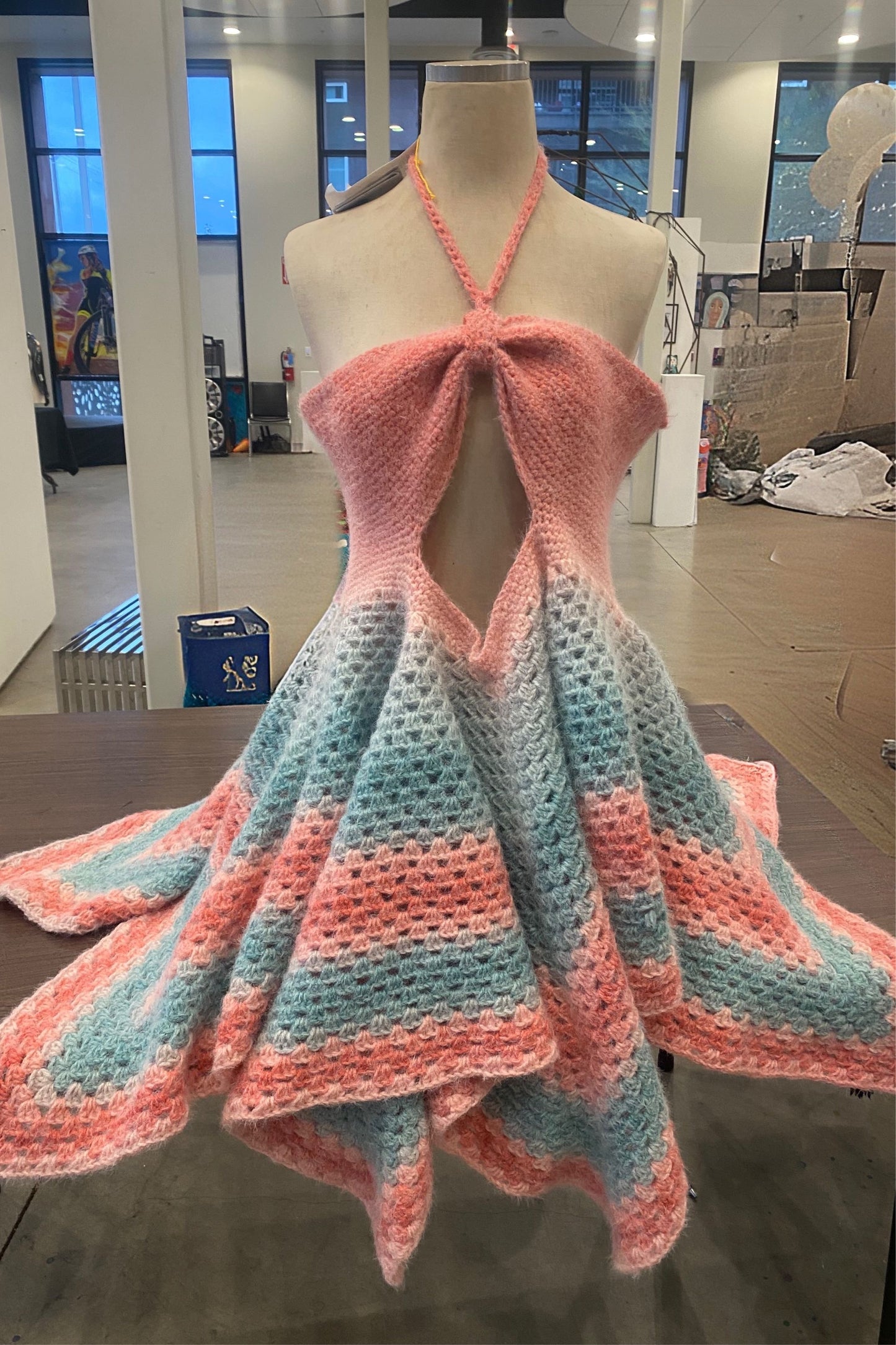 Crochet Winter Dress