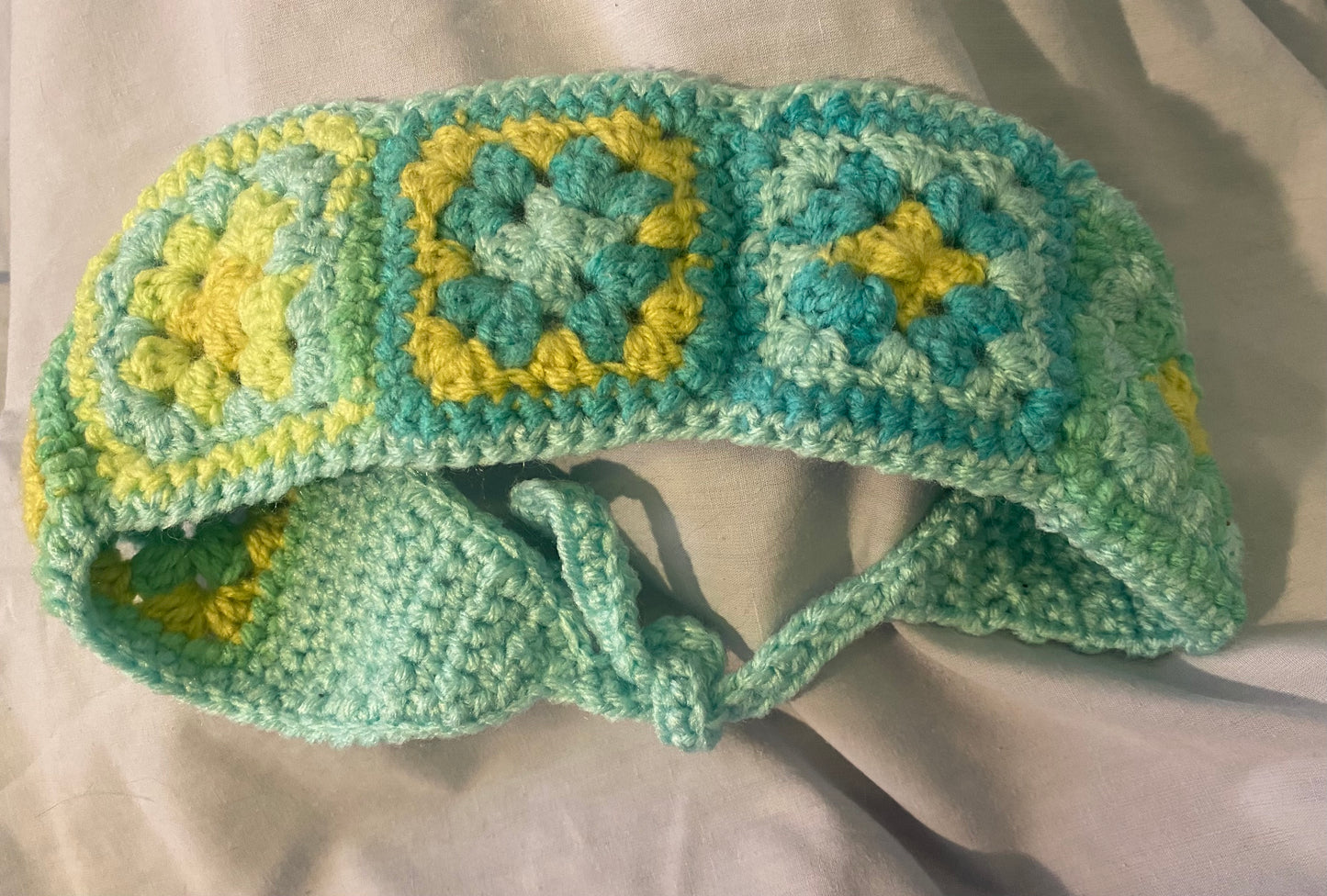 Green Granny Square Headband